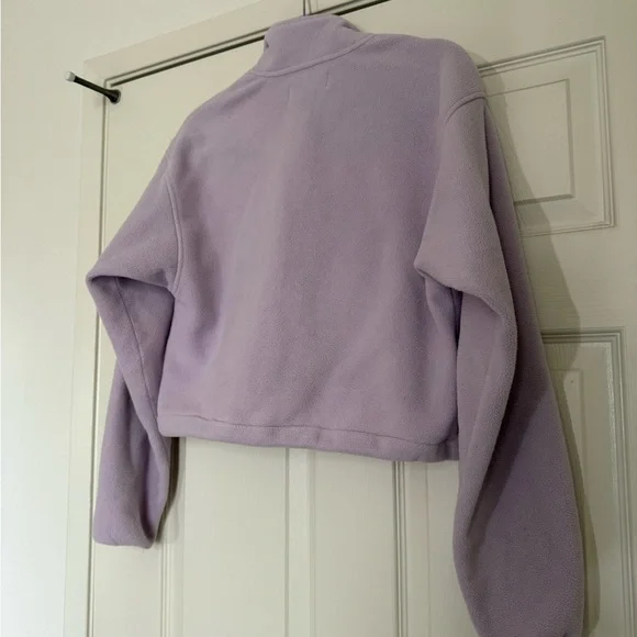 Aritzia TNA Polar Half-Zip Fleece Pullover in Lavender - Picture 8 of 12